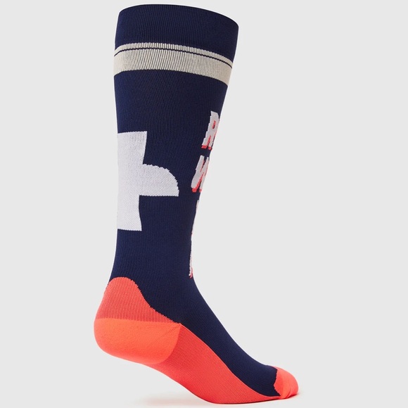 FIGS New Compression Socks READY WHEN YOU ARE Green Orange White Small Medium - Picture 5 of 6